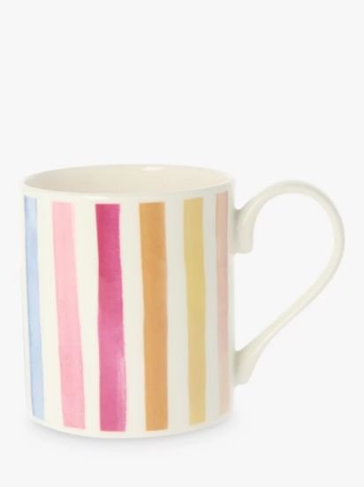 Striped Bone China Mug, 300ml